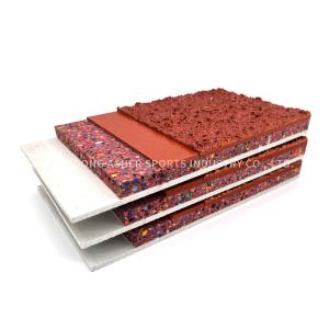 China UV Proof Sandwich System Running Track Rubber Shock Absorbing Floor Mats Type factory