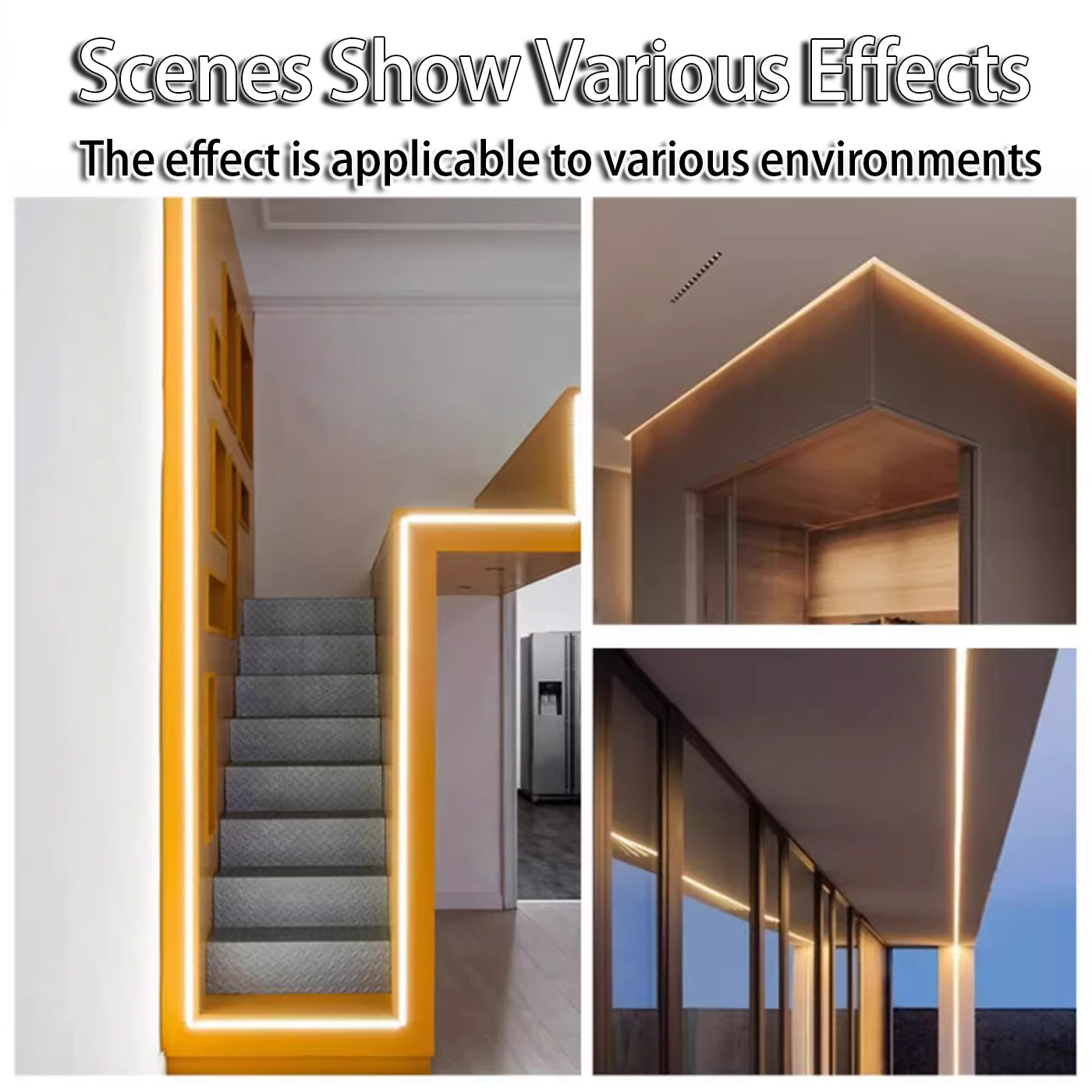 Low-Voltage Light Strip Self-Adhesive Linear Light Living Room Patch Cabinet Embedded Line Light Slot LED Light Strip