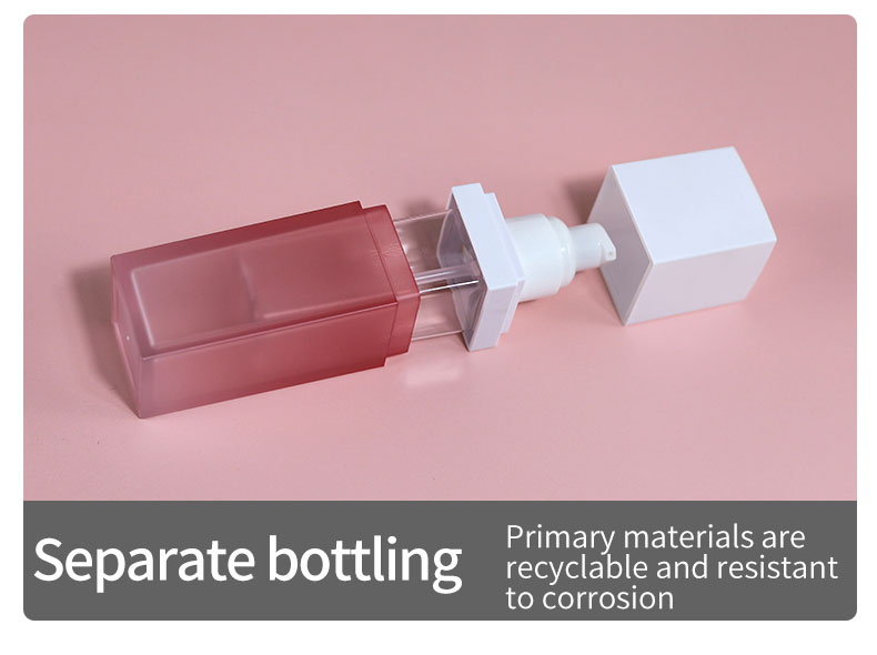 Transparent Square Acrylic Bottle Plastic Eye Cream Jar For Packaging Screen Printing