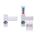 Automatic Bathroom Wall Mounted Toothpaste Dispenser With Five Toothbrush Holder