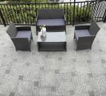 Weather-Resistance 4pcs Outdoor Rattan Sofa Set/ Wicker Garden Furniture Coffee