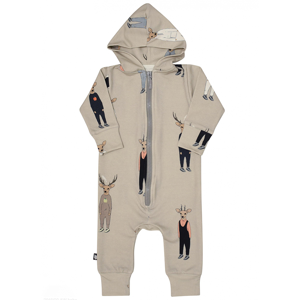 Custom Baby Rompers Bamboo Cotton Baby Clothes with Hood Baby printed clothing Sets Toddler Pajamas