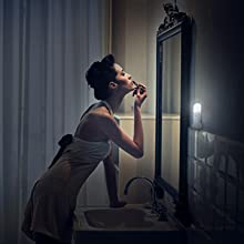 Motion Sensor Night Light Indoor USB Rechargeable Bedside Lamp Portable Adjustable Brightness Nightlight