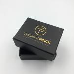 Black 2mm Cardboard Jewelry Gift Box PMS Luxury Ring Rigid Small Paper Cosmetic