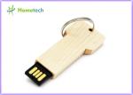 keychain High Speed Usb Flash Drive , Personalised wooden usb sticks gift