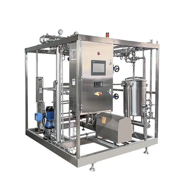 Sus304/316 Pasteurizer Machine With PLC For Milk / Yogurt / Fruit Juice Processing Line