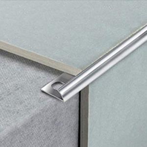 China Aluminium Tile Trim Square Edge Tile Trim White Bathroom Tile Metal Trim factory