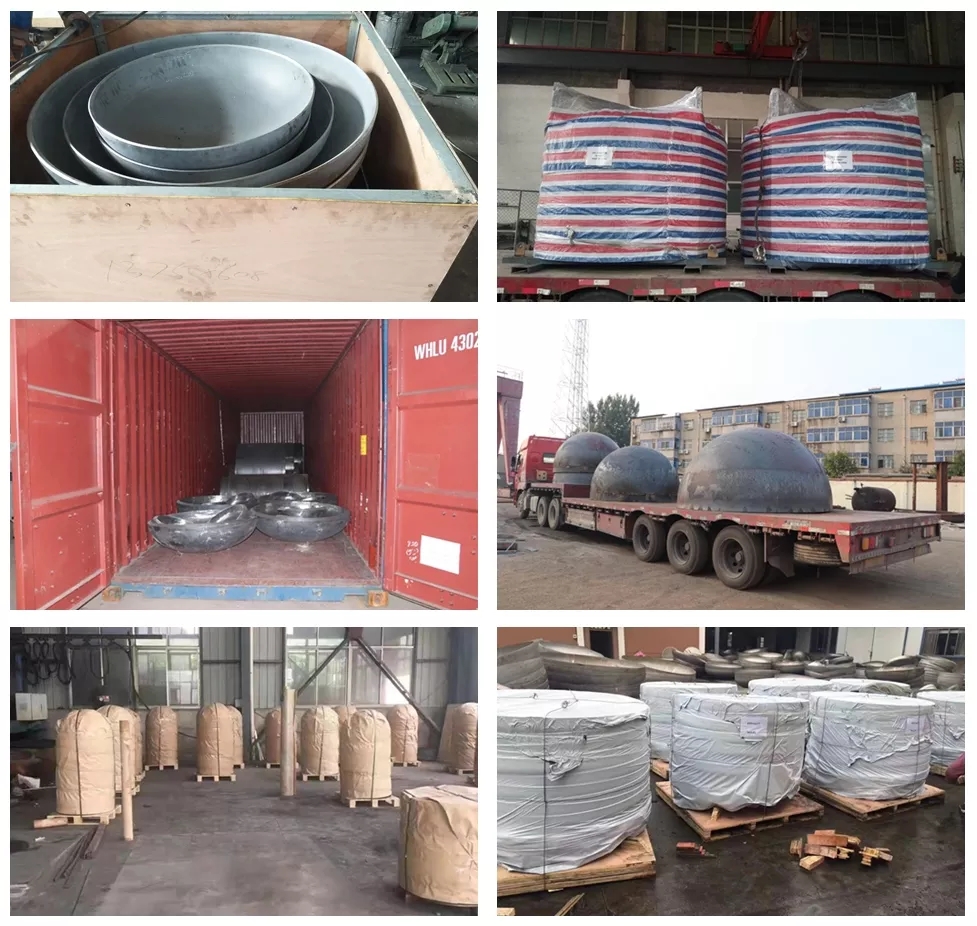 Support Customization 304/316 Stainless Steel Large Diameter Heads for Diesel Tank Ends