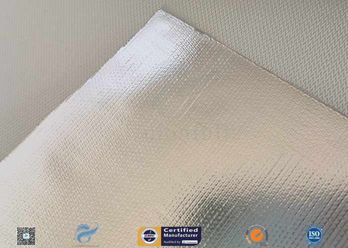 Thermal Insulation Aluminium Foil Singled Side Woven Fiberglass Fabric