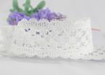 Vintage Delicate Crochet Floral Lace Trim 100 % Cotton For Bridal Veil / Baby's