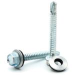 5.5x55mm Galvanized Outdoor Screws Roofing Full Thread With EPDM Washer