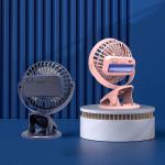 HEBRONFAN Personal Fan With Clip Matte Finish Adjustable Tilt