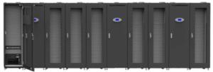 China 250U Black Server Cabinet 2850kg With 10 Inch Touch Screen HMI factory