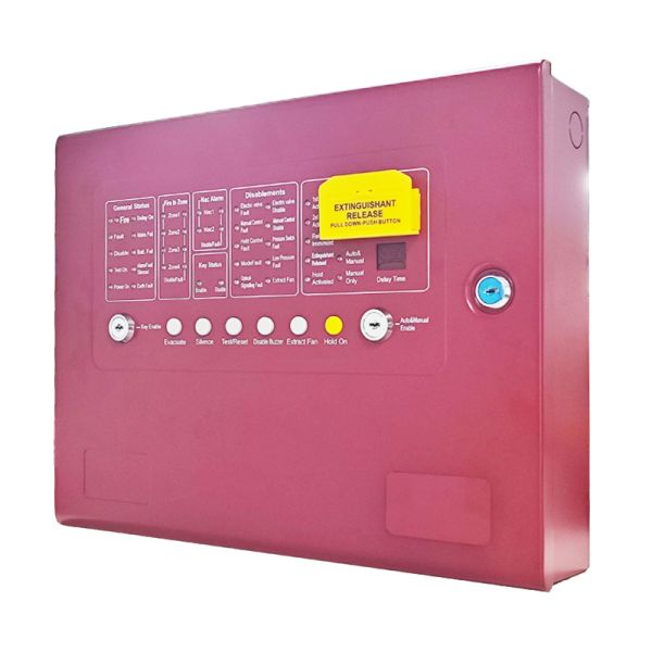 China 4 Zone Fire Alarm System Gas Fire Suppression System Fire Protection with 5kg Gas Extinguishing System and Monitoring Fire Detection Devices FM200 Fire Fighting System factory