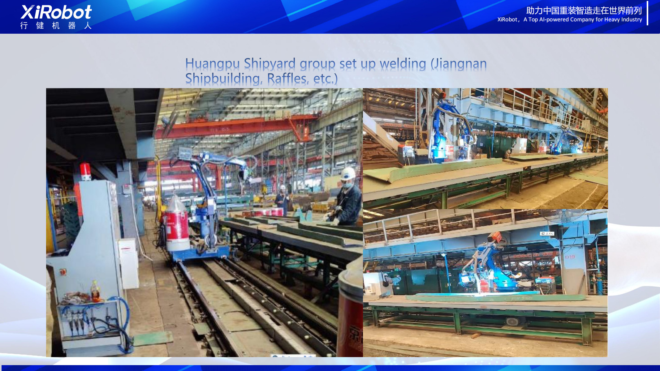 Intelligent Welding Robot System with Smart Vision and AI algorithm For shipyard ship vessel bulilding