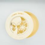 Natural Round Disposable Wooden Box compostable Φ115mm Φ120mm Φ135mm Φ136mm