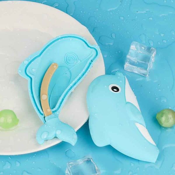 Dolphin Silicone Mold – Reusable Food-Grade BPA-Free Ice Cube Tray with Cute Dolphin Shape – Flexible Non-Stick Silicone Molds for Ice, Chocolate,