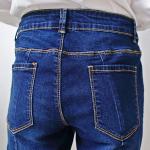 Super skinny fit Unique bottom women denim jeans