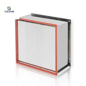 China Aluminum Foil Partition High Temperature Air Filter Standard Modular Design factory