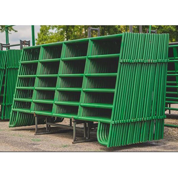 Pvc Coated Round Tube 42mm Livestock Farm Fence Panel 5ft X10FT Used In USA Market