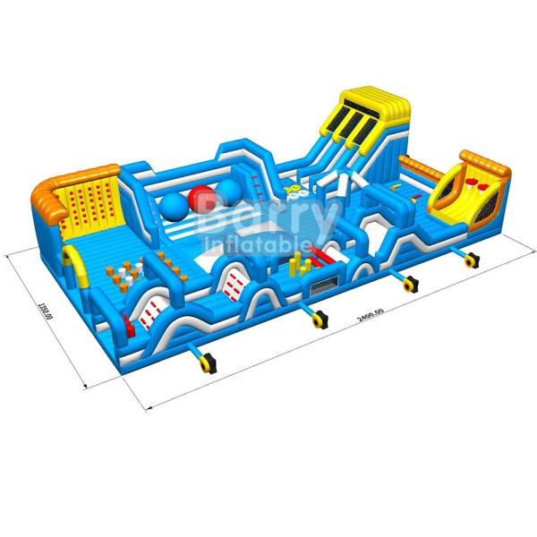 Adult Kids Theme Park Inflatable Playground Indoor Big Bounce House With Slide