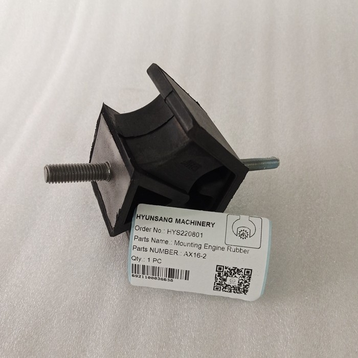 Hyunsang Excavator Mini Parts Mounting Engine Rubber AX16-2