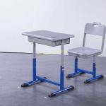 Adjustable Iron Aluminum Student Desk And Chair Set Lead - Free Powder Coating