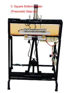 China Industrial Peripheral Equipment Devices Manual Square Bag Bottom Sealer Standard Size factory