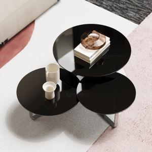 China Three Comnbined SS Coffee Table Artificial Marble Home Furniture factory