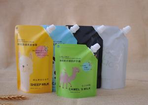 China 100ml Drink Beverage Liquid Spout Bags Digital Printing factory