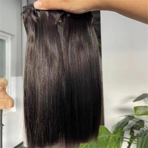 China Raw Virgin Cuticle Aligned Bone Straight Super Double Drawn Human Hair factory