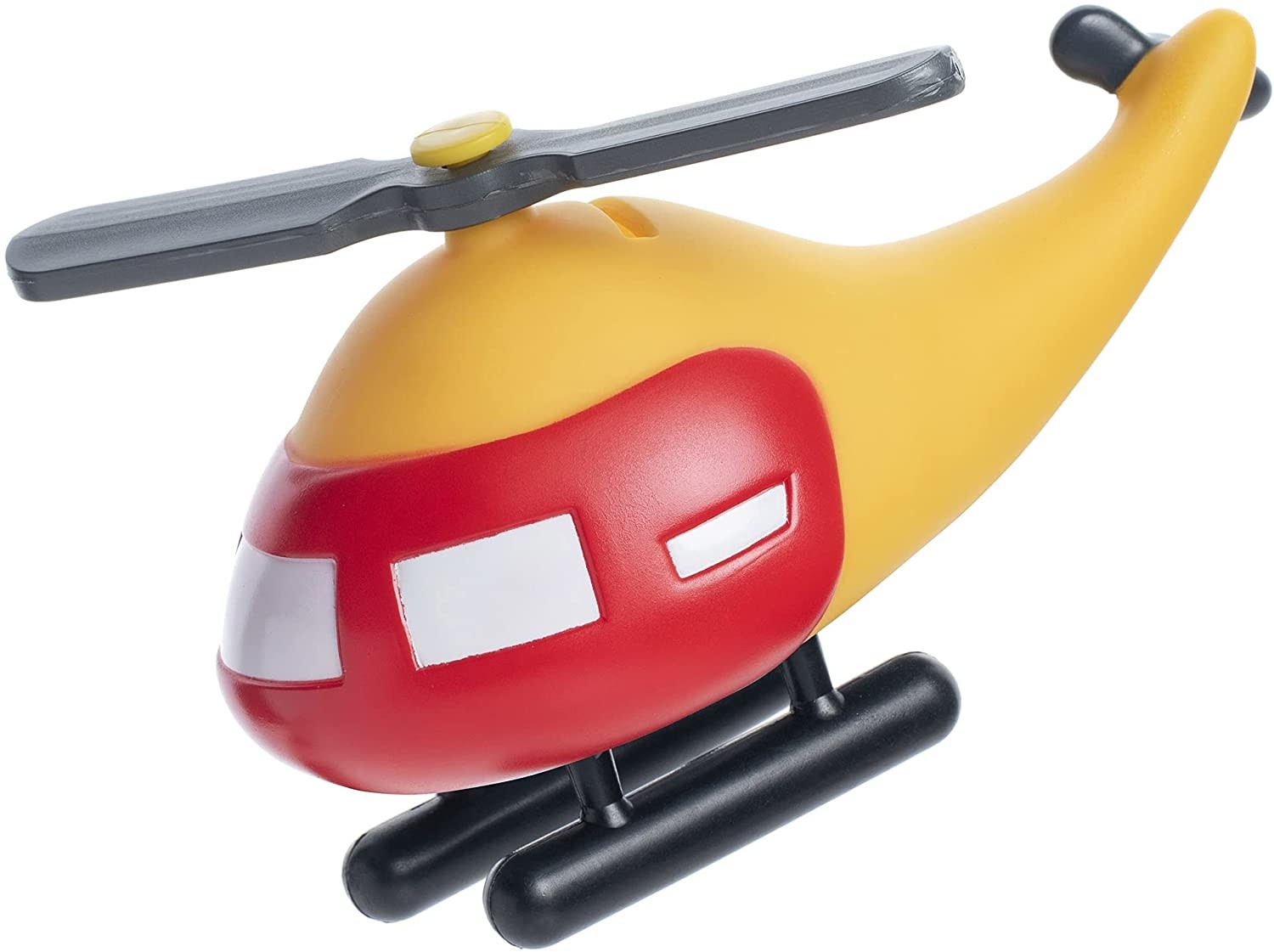 Helicopter ABS Material Red Color Coin Piggy Bank For Kids Playing