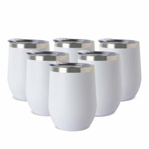 China 12oz White Stainless Steel Coffee Mug Double Wall Design For Long Time Insulation factory