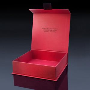 China Luxury Red Book Shaped Rigid Cardboard Foldable Gift Box Custom Print Paper Clamshell Magnetic Gift Box on sale