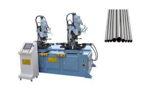 China Double Head 0.3T 95mm Square Pipe Cutting Machine factory