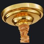 Luxury Round Crystal Chandelier Vintage Hanging Ceiling Light Pendant LED