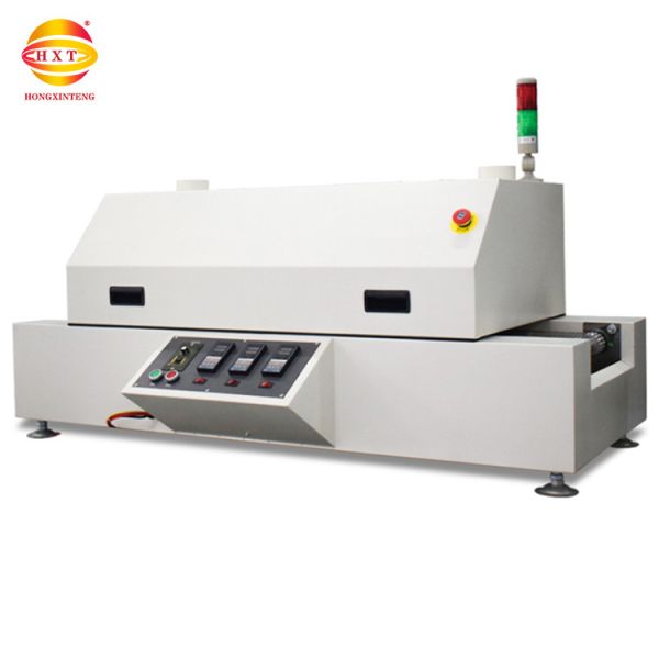 China 3 Zone Desktop Reflow Oven Machine HXT-H330A Lead Free SMT PCB Manufacturing Process factory