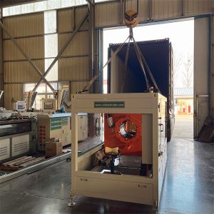 Automated Plastic Pipe Extruder Machine With PLC Control System 50-1000kg/H