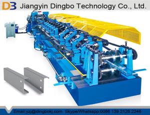 China Fully Automatic Change the Size CZ Steel Purlin Channel Shape Making Roll Forming Machine factory