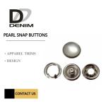 Antique Silver Bulk Size 12 Pearl Snaps