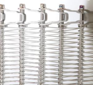 China SS304 Stainless Steel Wire Spiral Grid Flat Flex Belt for Conveyor factory