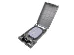 Indoor IP54 12 Ports Outlet Plastic Fiber Optic Termination Box Fusion Splice