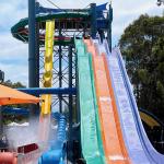 Fiberglass Galvanized steel Rainbow Racing Slides for Youth and Adults