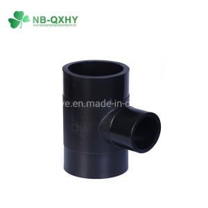 Injection Finish Forged HDPE Pipe and Fittings Butt Fusion Reducing Tee Black