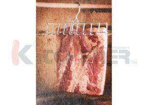China 8 Prongs Bacon Hanging Hooks With Fine Polished Stainless Steel Construction factory