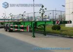 Skeleton 30 Ton Two Axle Flatbed Semi Trailer 40 Foot Flatbed Trailer