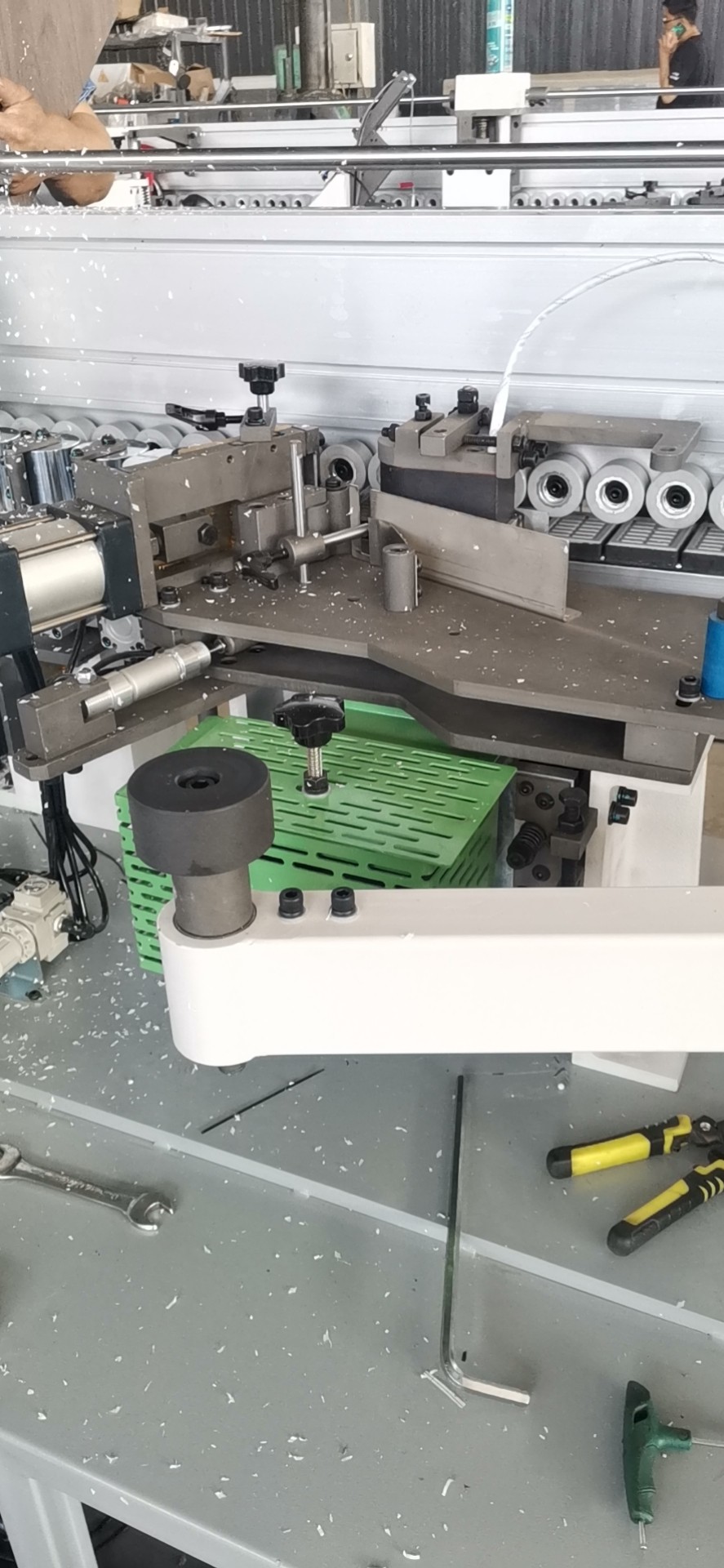 KC4108-2 Wood door edge banding machine with PUR glue