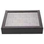 Pendants Leather Jewelry Tray , Custom Logo Necklace Display Box With Window