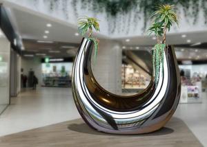 China 130cm Height Multifunctional Polished Stainless Steel Sculpture factory
