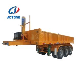 China Manual Transmission 60 Cubic Meter Tipper Trailer 40 Ton Sand Tipper Trucks Logo Printing factory